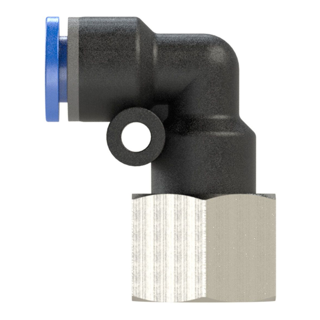 Riegler L-Steckverschraubung »Blaue Serie «, drehbar, G 3/8 innen, Ø 6 mm