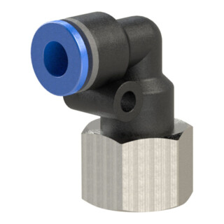 Riegler L-Steckverschraubung  »Blaue Serie «, drehbar, G 3/8 innen, Ã˜ 6 mm