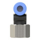 Riegler L-Steckverschraubung »Blaue Serie «, drehbar, G 3/8 innen, Ø 6 mm