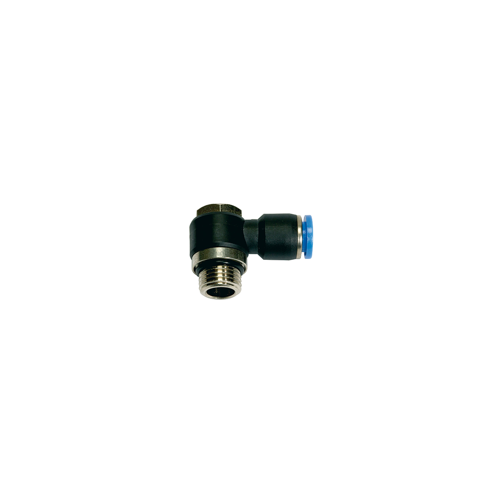 Riegler L-Steckverschraubung »Blaue Serie« drehbar, G3/8 a., max.15 Ã ̃10mm