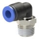 Riegler L-Steckverschraubung »Blaue Serie«, drehbar, R 1/4 außen, Ø 4 mm