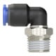 Riegler L-Steckverschraubung »Blaue Serie«, drehbar, R 1/4 außen, Ø 4 mm