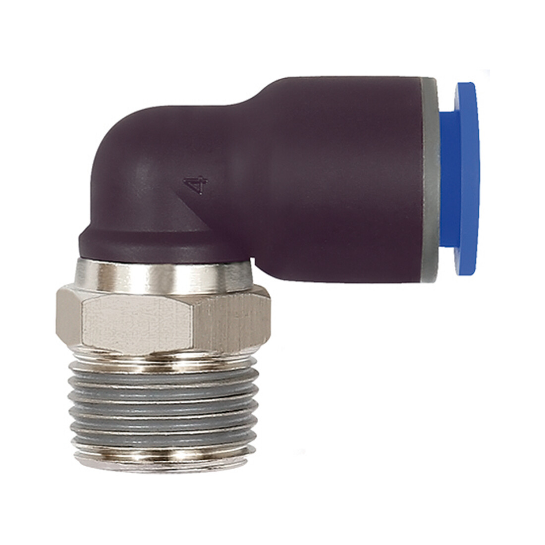 Riegler L-Steckverschraubung »Blaue Serie«, drehbar, R 3/8 außen, Ø 10 mm