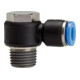 Riegler L-Steckverschraubung »Blaue Serie« drehbar, R3/8 a., max.15, Ø8mm