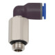 Riegler L-Steckverschraubung »Blaue Serie « lang, drehbar, G 1/2 a., Ø14mm