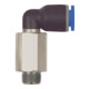 Riegler L-Steckverschraubung »Blaue Serie « lang, drehbar, R 1/2 a., Ø 6mm
