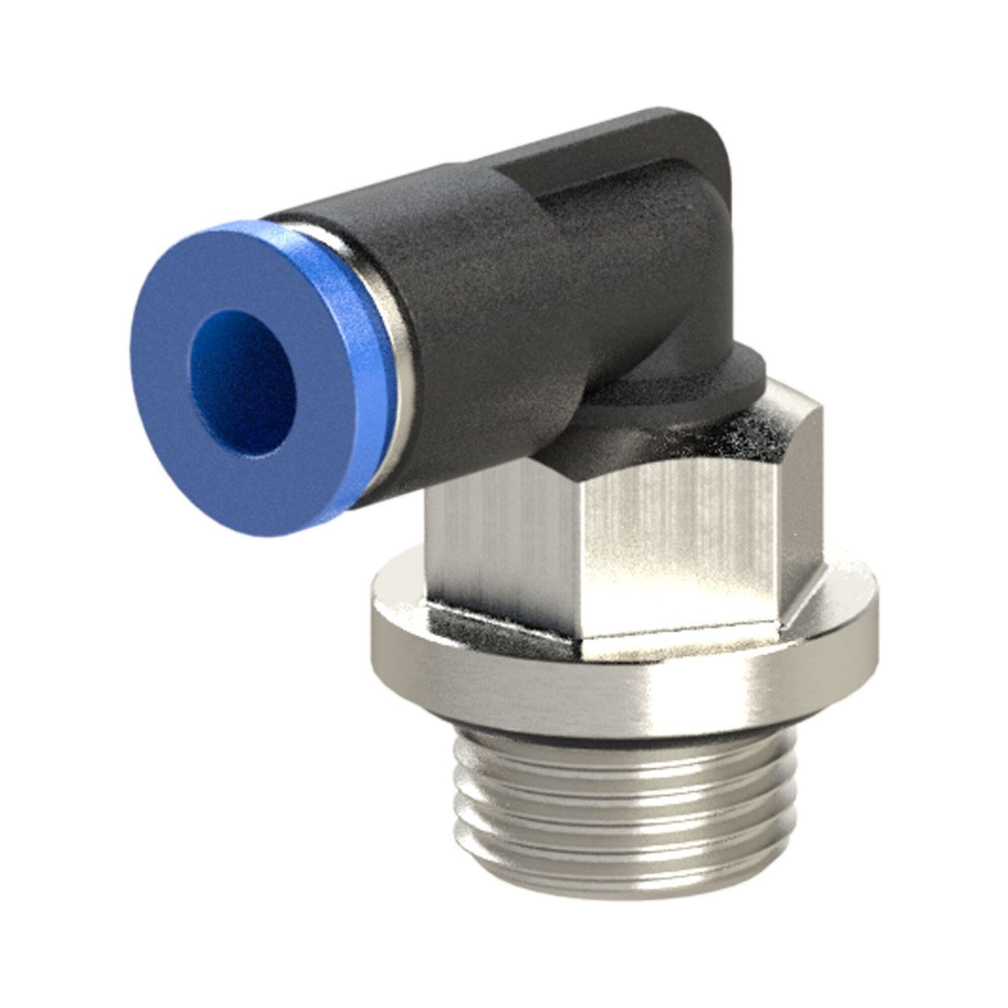 Riegler L-Steckverschraubung »Blaue Serie« mini, drehbar, G 1/8, 125.018-4M