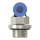Riegler L-Steckverschraubung »Blaue Serie« mini, drehbar, M5, 125.005-3M