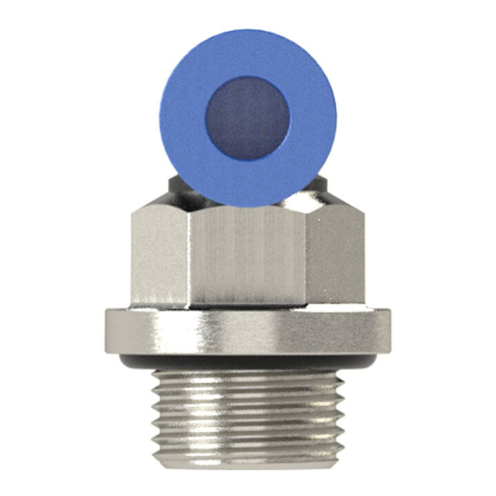Riegler L-Steckverschraubung »Blaue Serie« mini, drehbar, M5, 125.005-3M