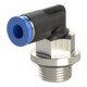 Riegler L-Steckverschraubung »Blaue Serie« mini, drehbar, M5, 125.005-4M