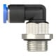 Riegler L-Steckverschraubung »Blaue Serie« mini, drehbar, M5, 125.005-4M