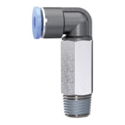 RIEGLER L-Steckverschraubung Blaue Serie mini lang R 1/8, drehbar R 1/8  inch-1