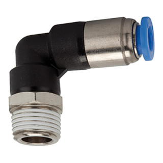 Riegler L-Steckverschraubung  »Blaue Serie «, selbstabsperr., R 1/8 a. Ã˜4mm
