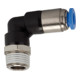 Riegler L-Steckverschraubung »Blaue Serie«, selbstabsperr., R 3/8 a. Ã˜8mm-1