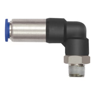 RIEGLER L-Steckverschraubung Blaue Serie, selbstabsperrend