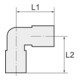 Riegler L-Steckverschraubung »click-clock«, drehbar, G 1/2 außen, Ø 14 mm