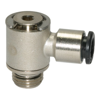 Riegler L-Steckverschraubung »click-clock«, drehbar, G 1/4 a., Schl.-Ã˜ 6