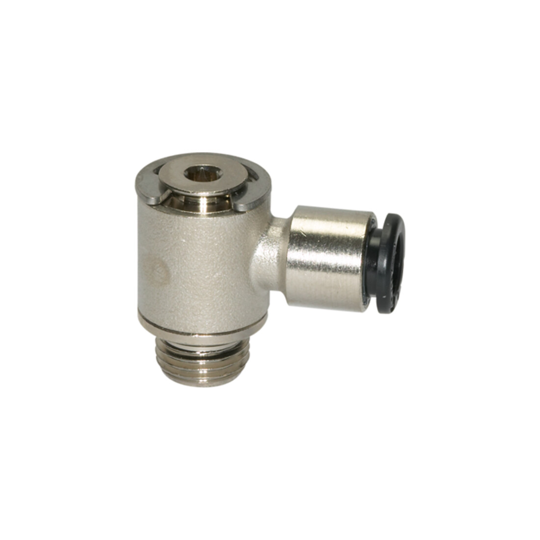 Riegler L-Steckverschraubung »click-clock«, drehbar, G 3/8 a., Schl.-Ø 12