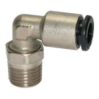 Riegler L-Steckverschraubung »click-clock«, drehbar, R 1/2 außen, Ã˜ 12 mm