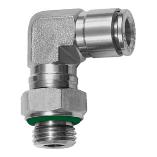 RIEGLER L-Steckverschraubung ES 1.4404, drehbar