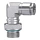 Riegler L-Steckverschraubung, drehbar, M5 a., Schlauch-Ã˜ 4, ES 1.4404