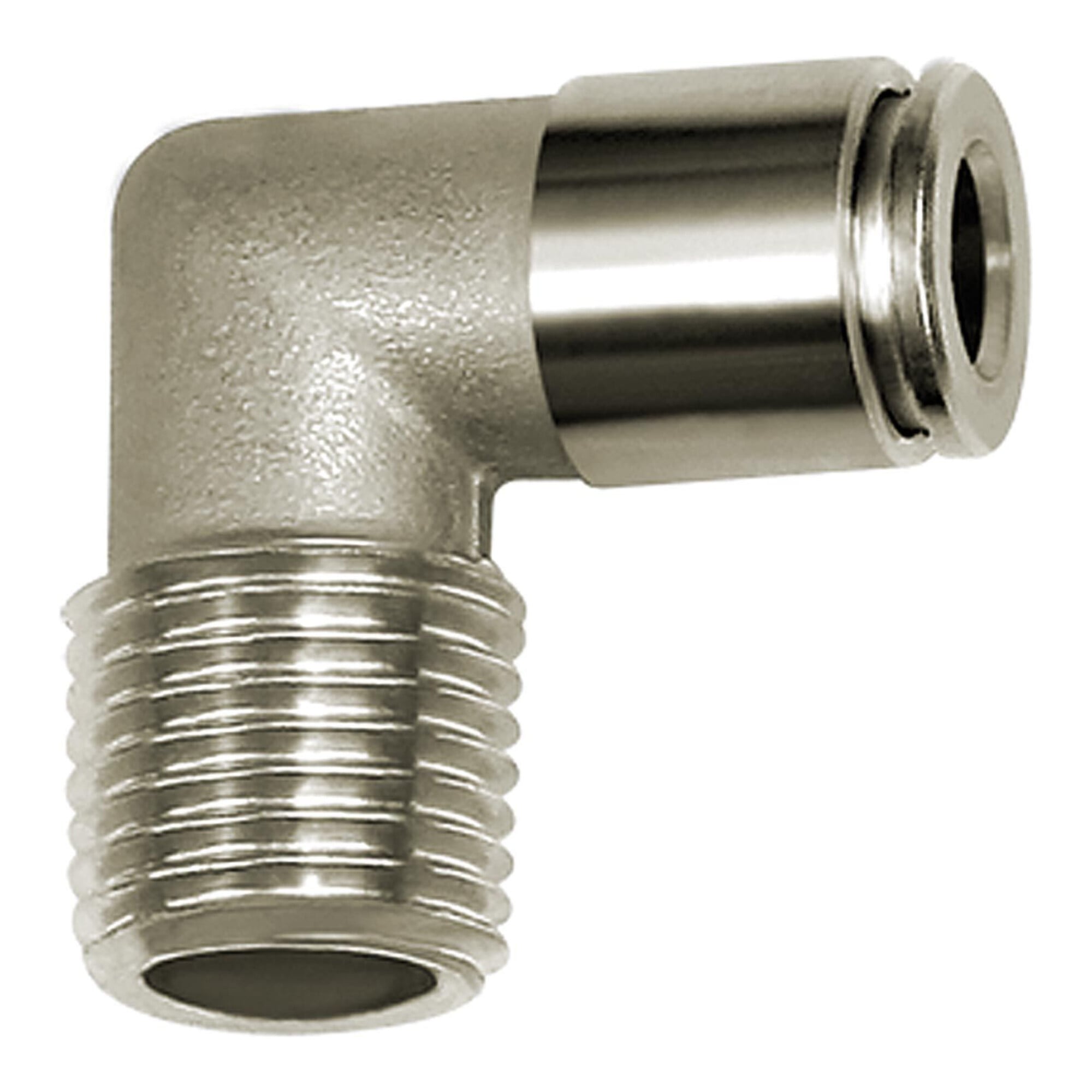 Riegler L-Steckverschraubung, R 1/8 a., für Schl.-Ã ̃ 8, 15bar, ES 1.4404