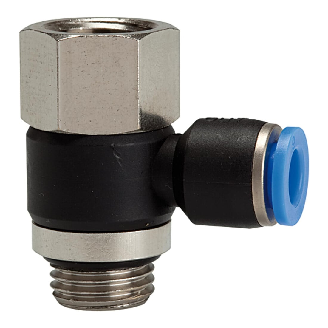 Riegler L-Verrouillage à emboîtement « Série Bleue » pivotant, G1/2 i./a., max. 15, Ø 6 mm