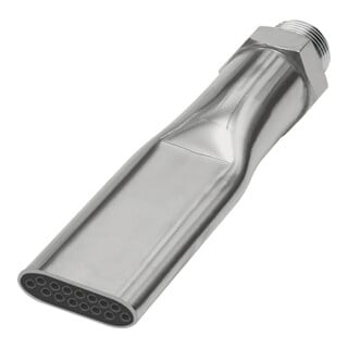 Riegler Lärmarme Flachdüse, 1/2 - 27 UNS, MS vern., Düsenbreite 21,0 mm