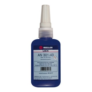 Riegler Lock AN 301-43, adhésif anaérobie, moyenne résistance, 50 ml