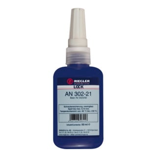 Riegler Lock AN 302-21, colle anaérobie, faible résistance, 50 ml