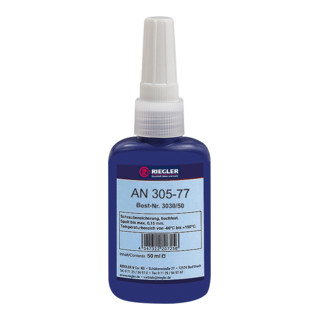 Riegler Lock AN 305-77, colle anaérobie, moyenne résistance, 50 ml