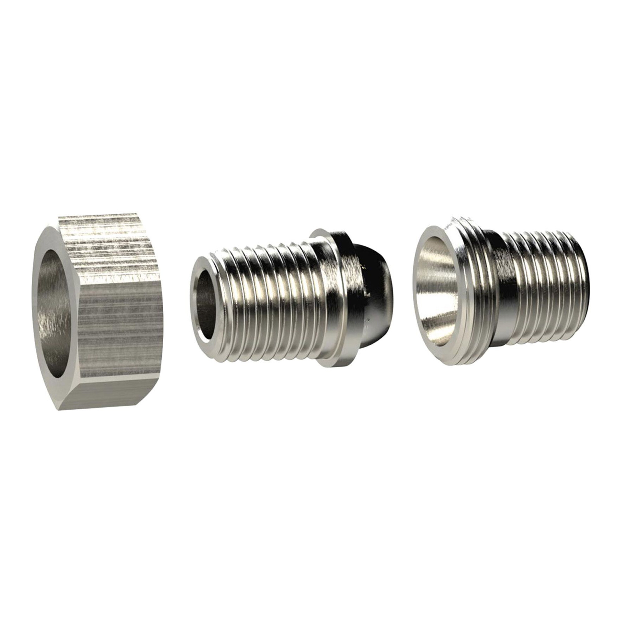 Riegler Lösb. Doppelgew.nippel kon. dicht. R 1 1/4 a. R 1 1/4 a. MS vern.