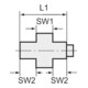 Riegler Lösb. Doppelgewindenippel, IG/AG, kon. dichtend, G 1/4, ES 1.4408