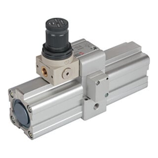 Riegler Luft-Luft-Druckverstärker (Booster) m. Regler, G 1/8, Kolben-Ã˜ 40