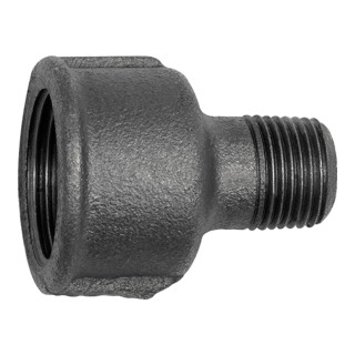 Riegler Manchon Réducteur 246, Rp 2 1/2 po, R 2 a., Fonte malléable noire