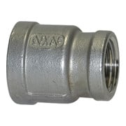 Riegler Manchon réducteur rond, G 1/2 i., G 3/8 i., acier inox 1.4408-1