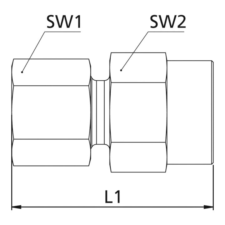 Riegler Mano-Anschlussverschraubung G 1/2 i., Rohr-Außen-Ã˜ 6, Stahl verz.