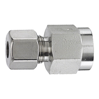 Riegler Mano-Anschlussverschraubung, G 1/4 i., Rohr-Außen-Ã˜ 6, ES 1.4571