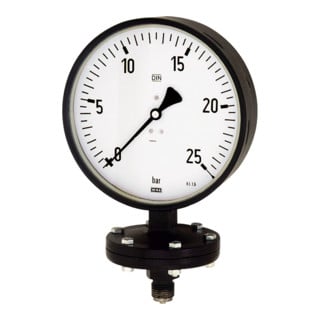 Riegler Manojet à lame, robuste, G 1/2 radial bas, 0-16,0 bar, Ø 100