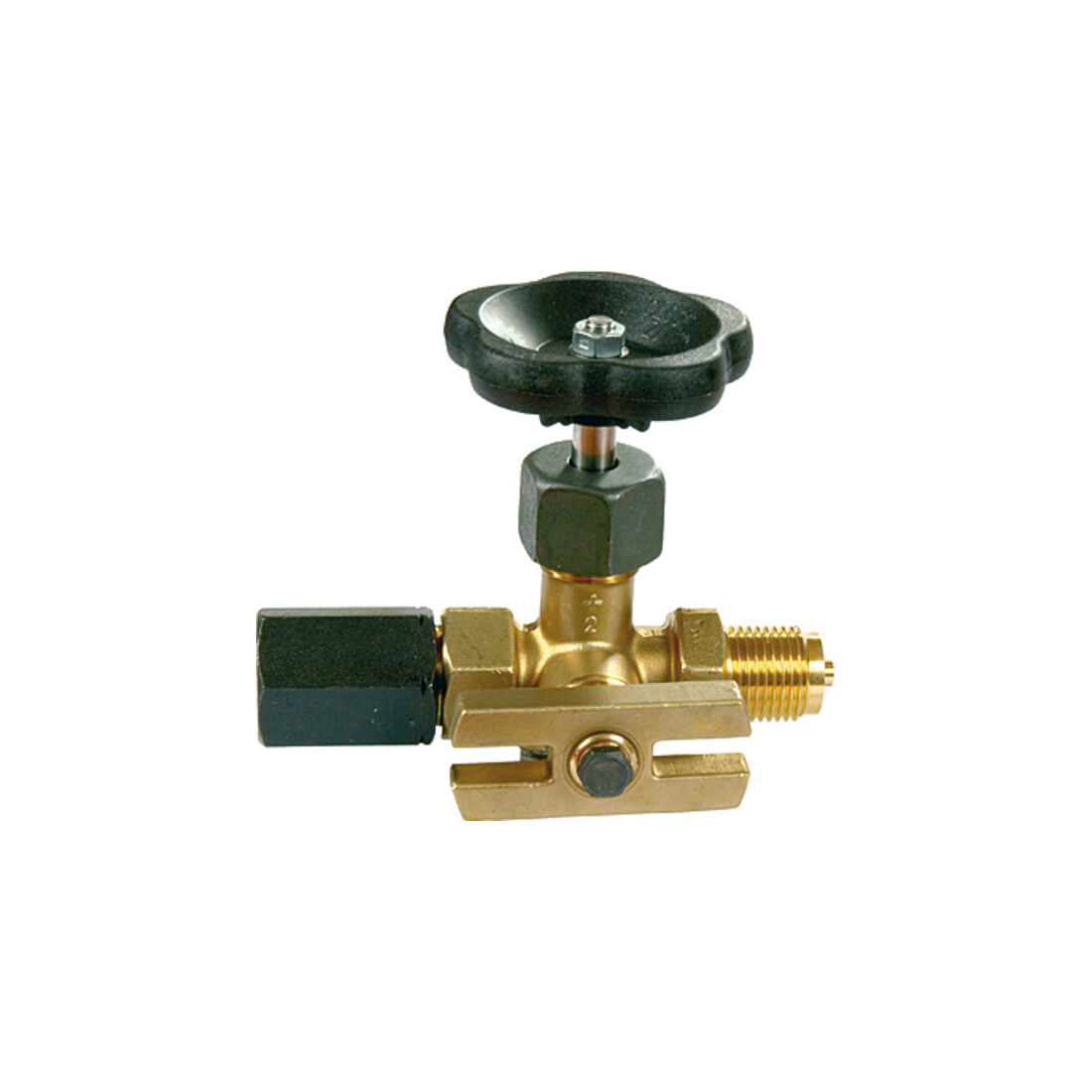 Riegler Manometer-Absperrventil, Zapfen - Spannmuffe, ES 1.4571, G 1/2