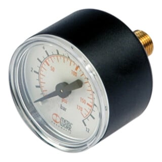 Riegler Manometer Metal Work, G 1/8 hinten, 0-4 bar, Ø 40