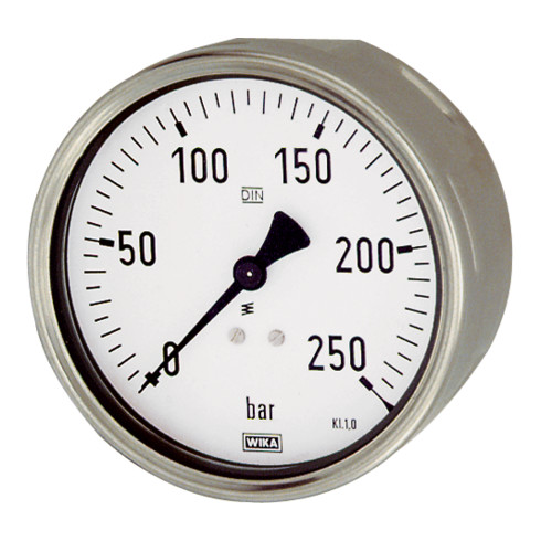 Riegler Manometer, Robustausfür, G 1/2 hinten exzentr., 0 - 1,6 bar, Ã˜ 100