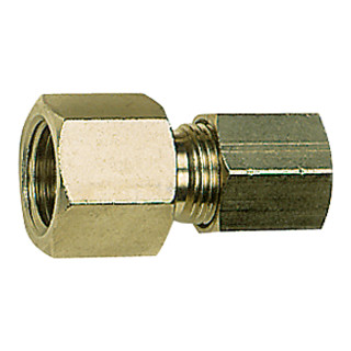 Riegler Manometerverschraubung, G 3/8 i., Rohr-Außen-Ã˜ 8 mm, MS vern.