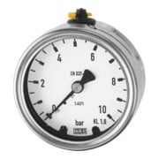 Riegler Manomètre, acier CrNi, G 1/4 arrière centré, 0 - 2,5 bar, Ø 63-1