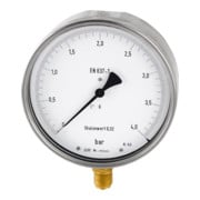 Riegler Manomètre de précision, G 1/2 radial bas, -1 / 0,0 bar, Ø 160, 1158-1