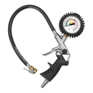Riegler Manomètre de pression pour pneus à main MS, Ø 63 mm, étalonné, 0-10 bar