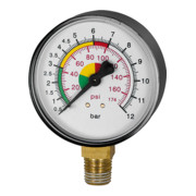 Riegler Manomètre diamètre 63 mm, non étalonné, raccord inférieur-1