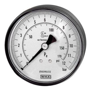 Riegler Manomètre diamètre 80 mm, non étalonné, G 1/4, raccord arrière