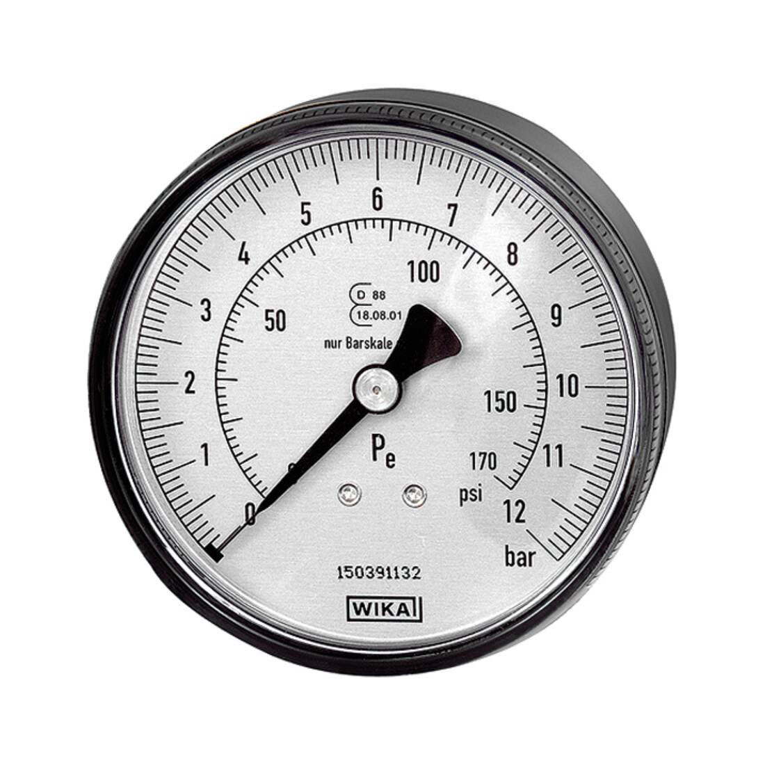 Riegler Manomètre diamètre 80 mm, non étalonné, G 1/4, raccord arrière