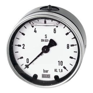 Riegler Manomètre glycériné, boîtier métal, G 1/4 arrière central, 0 - 2,5 bar, Ø 63
